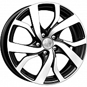 Диски K&K Палермо 6x15 5*112 ET43 DIA57.1 Алмаз черный Литой