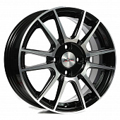 Диски X'trike X-127 6x15 4*114.3 ET40 DIA66.1 BKFP Литой