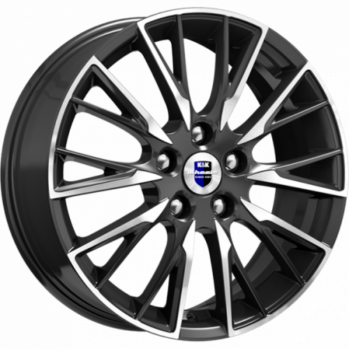 Диски K&K Солт 6.5x17 5*114.3 ET40 DIA66.1 Алмаз черный Литой