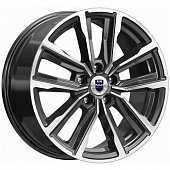 Диски K&K Лацио 7.5x17 5*108 ET35 DIA67.1 Алмаз черный Литой