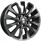 Диски Khomen KHW 2010 8x20 6*114.3 ET40 DIA67.1 Gray-FP Литой