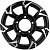 Диски Khomen KHW 1505 5.5x15 5*139.7 ET5 DIA98.5 Black-FP Литой