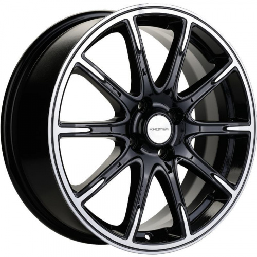Диски Khomen KHW 1707 6.5x17 4*100 ET43 DIA60.1 Black-FP Литой