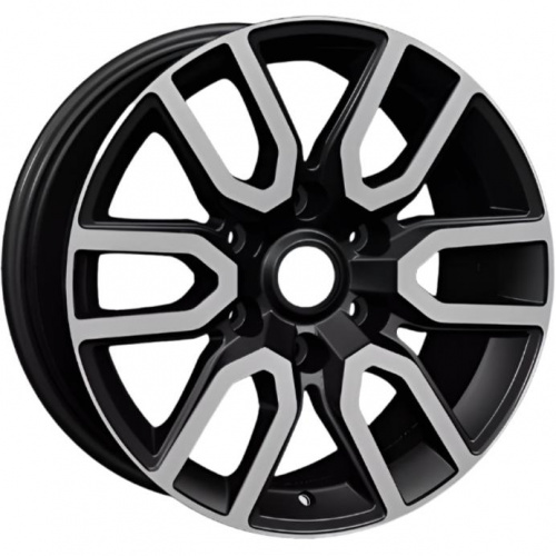 Диски Khomen KHW 1723 8x17 6*139.7 ET30 DIA106.1 Black-FP Литой