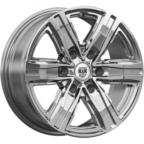 Диски K&K R8 7.5x17 6*139.7 ET45 DIA93.1 Дарк платинум Литой