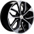 Khomen KHW 1703 7x17 5*108 ET40 DIA54.1 Black-FP Литой