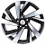 Диски Khomen KHW 1801 7.5x18 5*114.3 ET50 DIA66.1 Black-FP Литой
