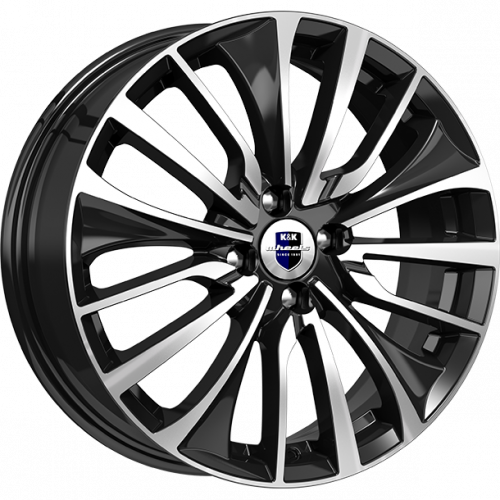 Диски K&K Flanker 6.5x17 4*100 ET37 DIA67.1 Алмаз черный Литой