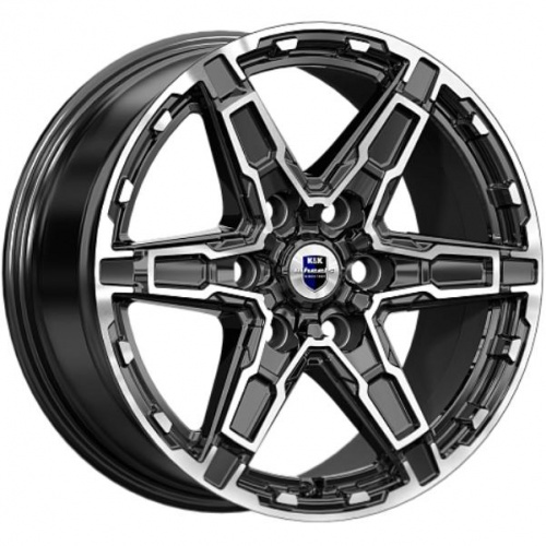 Диски K&K Дистрикт 8x18 6*139.7 ET50 DIA93.1 Алмаз черный Литой