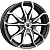 Диски K&K Brent 6x16 4*100 ET45 DIA67.1 Алмаз черный Литой