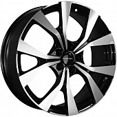 Диски Khomen KHW 1906 7x19 5*108 ET33 DIA60.1 Black-FP Литой