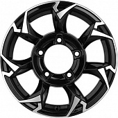 Диски Khomen KHW 1505 5.5x15 5*139.7 ET5 DIA108.1 Black-FP Литой