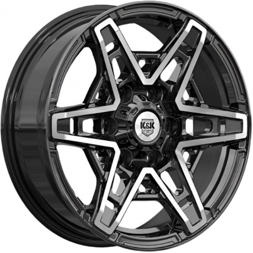 Диски K&K Блэкберн 8x17 6*139.7 ET42 DIA93.1 Алмаз черный Литой