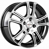 Диски X'trike X-105 6x15 4*114.3 ET40 DIA66.1 BKFP Литой