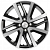 Диски Khomen KHW 1609 6x16 4*100 ET50 DIA60.1 Black-FP Литой