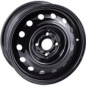 Диски Trebl X40001 6x16 4*100 ET52 DIA54.1 Black Штампованный
