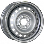 Диски Trebl 4375 5x13 4*100 ET46 DIA54.1 Silver Штампованный
