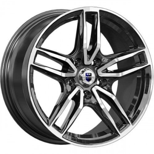 Диски K&K Бартон 8x17 5*114.3 ET40 DIA66.1 Алмаз черный Литой