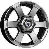 Диски K&K M56 7x16 6*139.7 ET20 DIA110.1 Дарк платинум Литой
