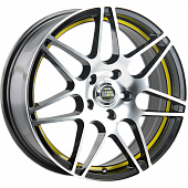 Диски Alcasta M28 7x17 5*114.3 ET45 DIA60.1 BKFYSI Литой