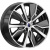 Диски K&K Гамбит 6.5x16 5*110 ET38 DIA65.1 Алмаз черный Литой