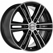 Диски X'trike X-124 7.5x17 6*139.7 ET25 DIA100.1 BKFP Литой