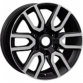 Диски Khomen KHW 1723 8x17 6*139.7 ET36 DIA100.1 Black-FP Литой