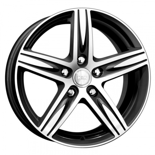 Диски K&K Андорра 6.5x16 5*112 ET46 DIA57.1 Алмаз черный Литой