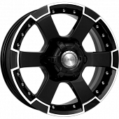 Диски K&K M56 7x16 6*139.7 ET30 DIA106.1 Алмаз черный Литой