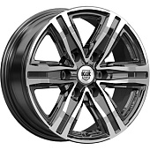 Диски K&K R8 7.5x17 6*114.3 ET39 DIA67.1 Алмаз черный Литой