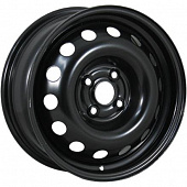 Диски Trebl 64A45R 6x15 4*100 ET45 DIA54.1 Black Штампованный