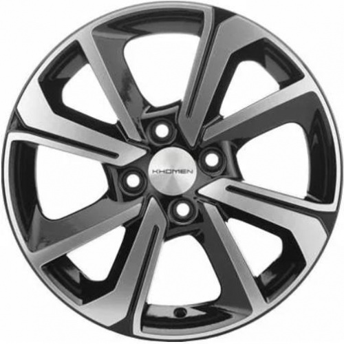 Диски Khomen KHW 1501 6x15 4*100 ET46 DIA54.1 Black-FP Литой