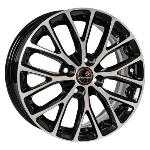 Диски Remain R112 6x15 4*100 ET48 DIA54.1 Алмаз черный Литой