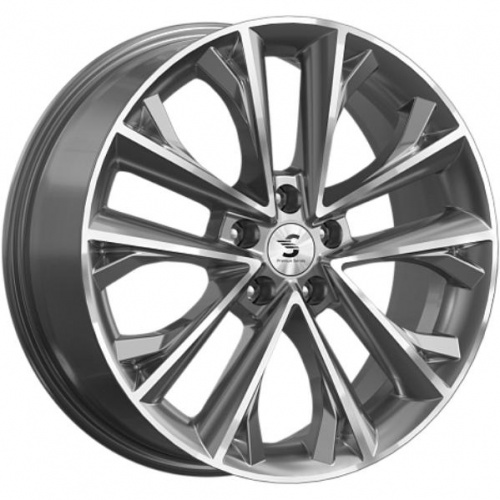 Диски Скад КР012 7x18 5*114.3 ET53 DIA54.1 Diamond gloss graphite Литой