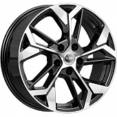 Диски K&K КС1062 6.5x17 5*108 ET43 DIA65.1 Алмаз черный Литой