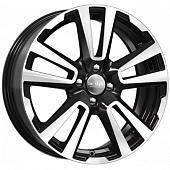 Диски K&K КС874 6.5x17 4*100 ET43 DIA60.1 Алмаз черный Литой
