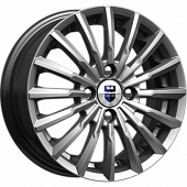 Диски K&K Акцент 7x17 4*100 ET41 DIA60.1 Дарк платинум Литой