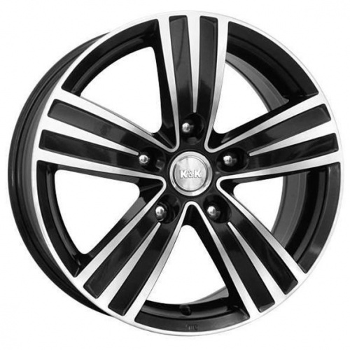 Диски K&K да Винчи 6.5x16 5*114.3 ET40 DIA66.1 Алмаз черный Литой