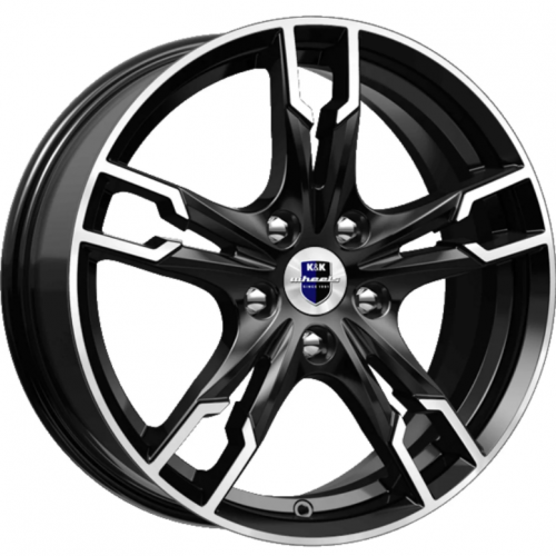 Диски K&K Солар 7x17 5*108 ET50 DIA63.3 Алмаз черный Литой