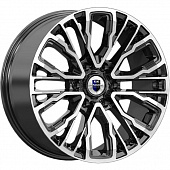 Диски K&K Кортес 8.5x19 6*139.7 ET24 DIA77.8 Алмаз черный Литой
