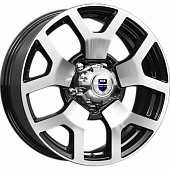 Диски K&K Намиб 7x18 5*139.7 ET35 DIA108.6 Алмаз черный Литой