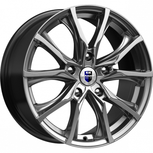 Диски K&K Твист 7.5x17 5*110 ET39 DIA65.1 Дарк платинум Литой