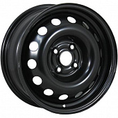 Диски Trebl 64E45M 6x15 4*114.3 ET45 DIA66.1 Black Штампованный
