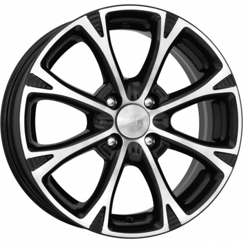 Диски K&K Блюз 6x15 4*100 ET46 DIA54.1 Алмаз черный Литой