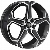 Диски Khomen KHW 1909 7.5x19 5*112 ET32 DIA66.6 Black-FP Литой