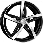 Диски K&K Дольче Вита 7.5x18 5*100 ET38 DIA67.1 Алмаз черный Литой
