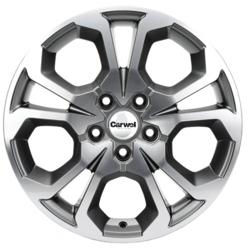 Диски Khomen KHW 1711 6.5x17 5*114.3 ET50 DIA66.1 Gray-FP Литой