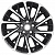 Диски Khomen KHW 1804 7.5x18 5*108 ET53 DIA63.3 Black-FP Литой