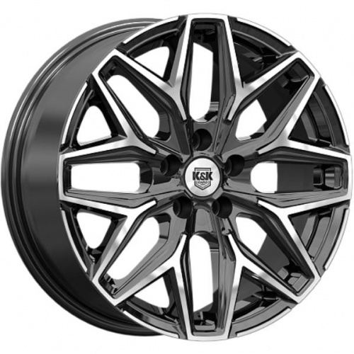 Диски K&K Ариус 7x17 5*108 ET38 DIA65.1 Алмаз черный Литой