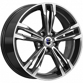 Диски K&K Karrera Light 7x18 5*112 ET43 DIA57.1 Алмаз черный Литой